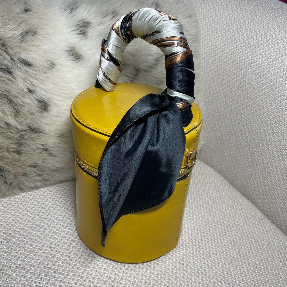 Topshop Yellow Cylinder Handbag